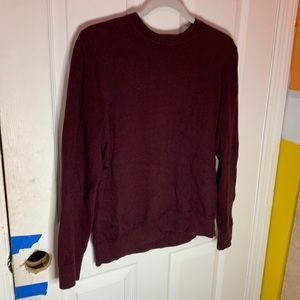 Topman Maroon Sweater Shirt
